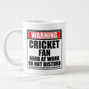 Grande Tasse Avertissement Ventilateur De Cricket Dur Au Travai