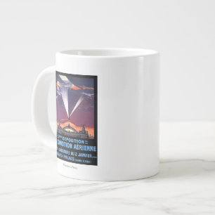 Grande Tasse Avion volant au-dessus de l'affiche de Searchlight