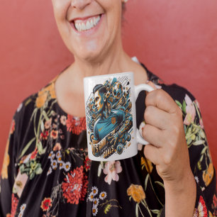 Grande Tasse Avoir des objectifs, Vivre plus grand — Mug Inspir