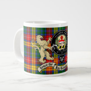Grande Tasse Badge de clan Buchanan & Tartan Giant Coffee Mug