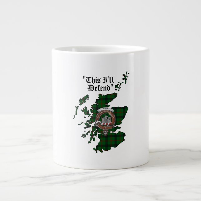 Grande Tasse Badge de clan Kincaid Jumbo Mug (Devant)