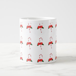 Grande Tasse Baguette de Noël rouge blanc vert
