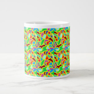 Grande Tasse Balises à motifs d'art aux couleurs mixtes