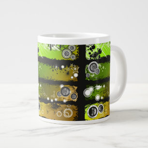 Grande Tasse Bannière Musique de style Grunge
