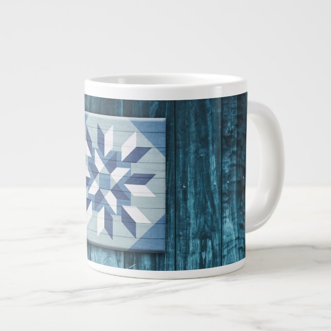 Grande Tasse Barn Quilt Star 4 (Devant droit)