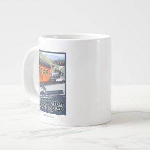 Grande Tasse Bâti Washington, nouveau chemin de fer de