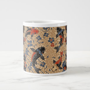 Grande Tasse Batik Design Koi Poisson, Spécialité Mug