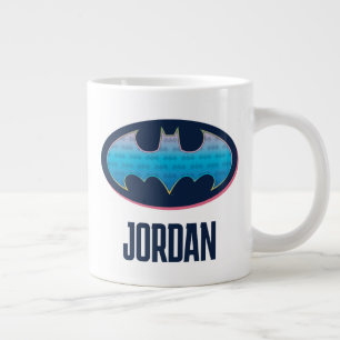 Grande Tasse Batman   Symbole rose et bleu