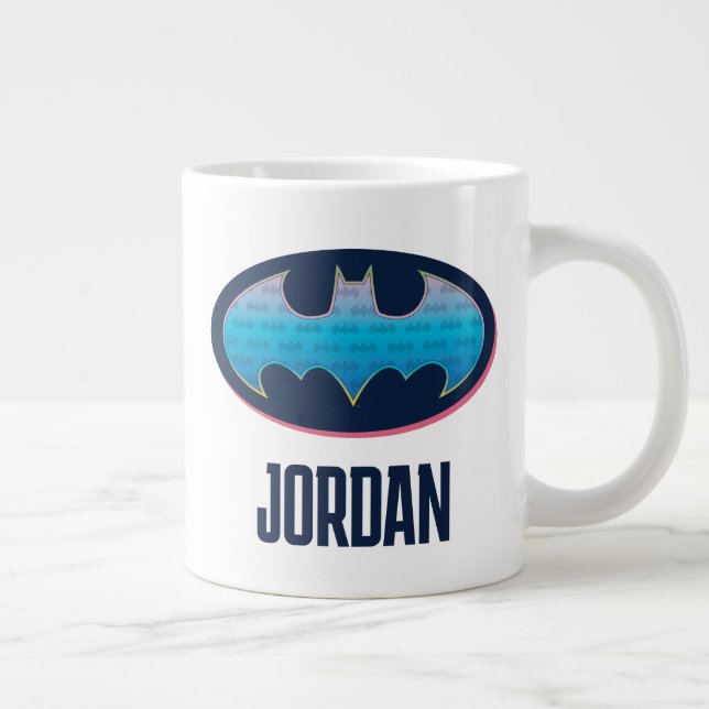 Grande Tasse Batman | Symbole rose et bleu (Droite)