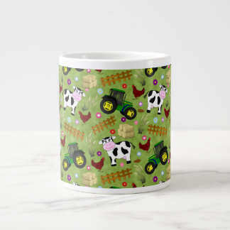 Grande Tasse Batterie de café de vaches de ferme