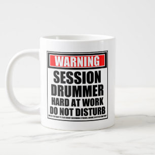 Grande Tasse Batteur de session d'avertissement dur au travail