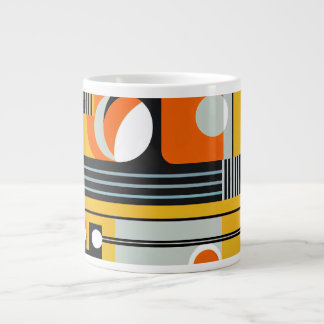 Grande Tasse Bauhaus Conception géométrique 01 Parfait Pour