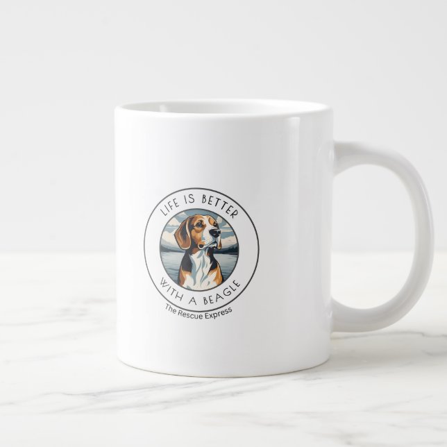 Grande Tasse beagle, mug, (Droite)