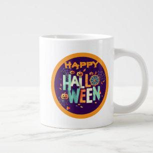 Grande Tasse Beau coloré Effrayant Halloween Motifs