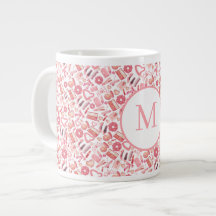 Beauté rose et maquillage motif transparent fémini