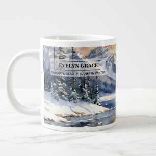 Grande Tasse Beauté Tranquille, Banff en Hiver – Grand Mug