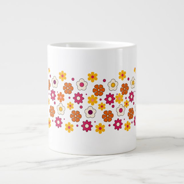Grande Tasse Beautiful flower pattern mug (Devant)