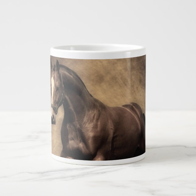 Grande Tasse Beautiful horse throw pillow (Devant)
