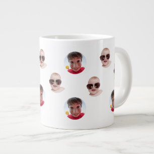 Grande Tasse Bébé drôle Enfants Famille Visage 2 Photos
