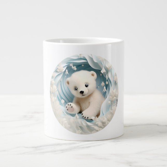 Grande Tasse Bébé Polar Ours Noël (Devant)
