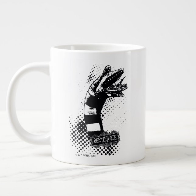 Grande Tasse Beetlejus | Illustration du ver de sable (Gauche)