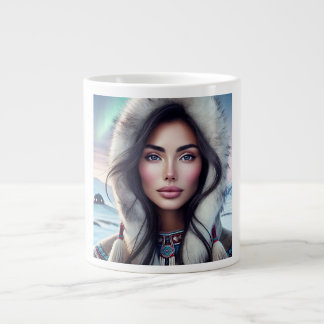 Grande Tasse Belle femme inuite - Élégance arctique