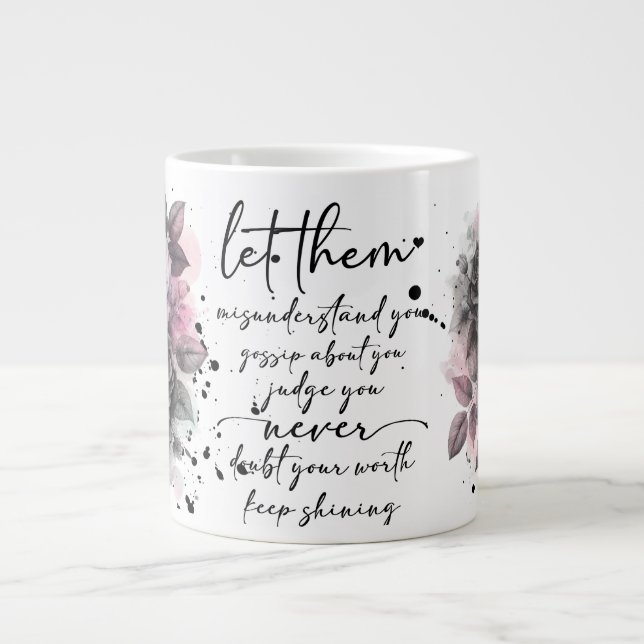 Grande Tasse Belle Laissez-les Spécialité Mug (Devant)