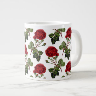 Grande Tasse Belles Roses Rouges