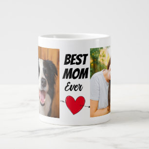 Grande Tasse Best Dog Maman du chien... Personnalisé deux photo