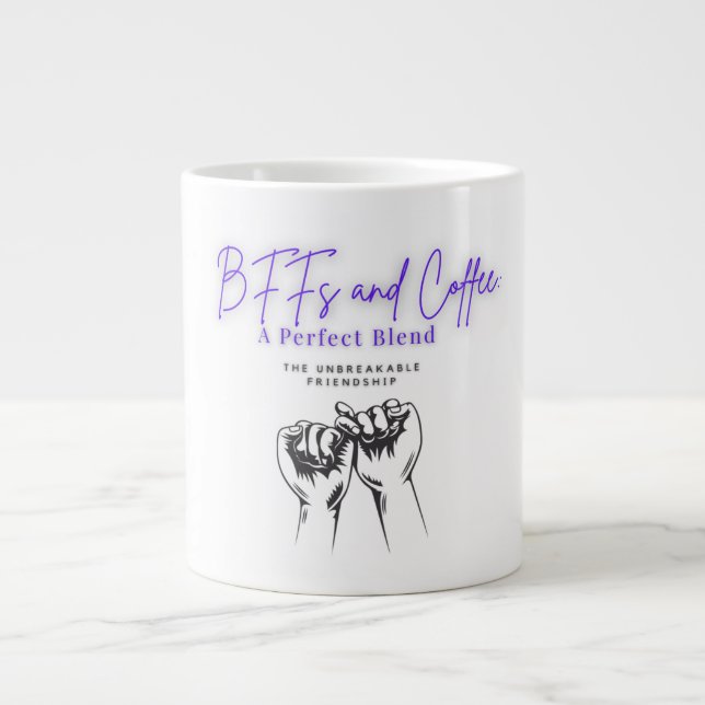 Grande Tasse BFF et café : un mélange parfait - Mug Best Friend (Devant)