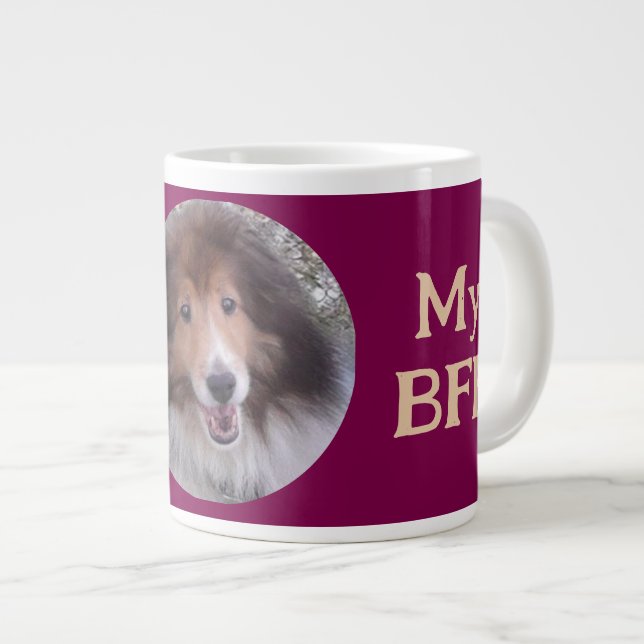 Grande Tasse BFF Pet photo PERSONNALISER (Devant droit)