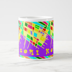 Grande Tasse Bienvenue maison brite splash art et message