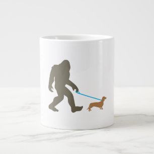Grande Tasse Bigfoot Walking Dachshund Sasquatch Doxie Chig Cad