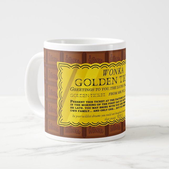 Grande Tasse Billet d'or Willy Wonka (Devant gauche)