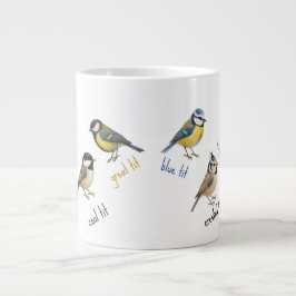 Grande Tasse Bird Mug – Garden Birds Watercolour Coffee Cup