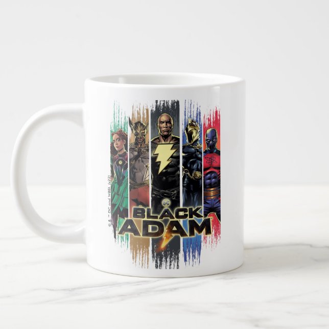Grande Tasse Black Adam Characters In Stripes Graphic (Gauche)