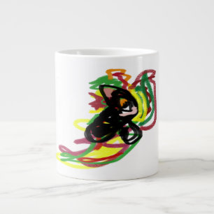 Grande Tasse Black Cat jouer automne