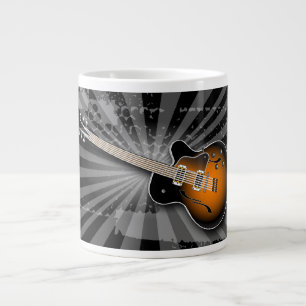 Grande Tasse Black Grunge Burst Guitar Spécialité Mug