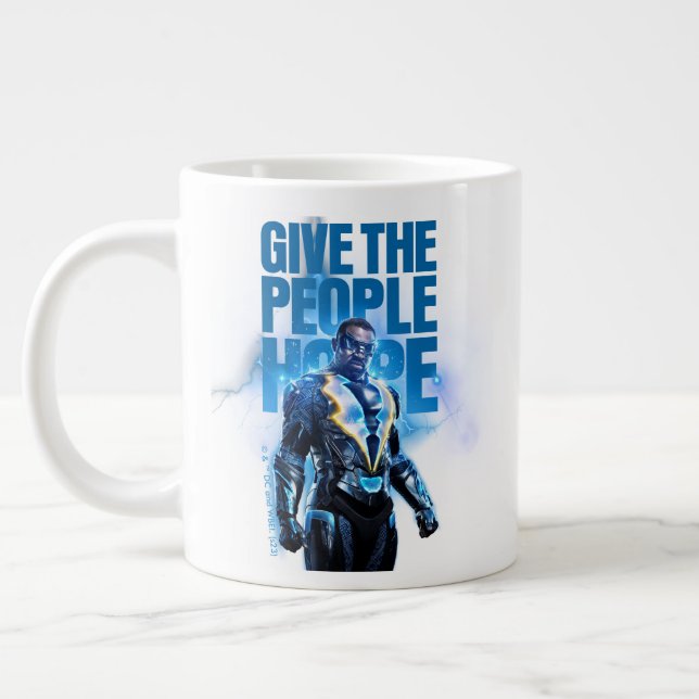 Grande Tasse Black Lightning - Donnez De L'Espoir Aux Gens (Gauche)