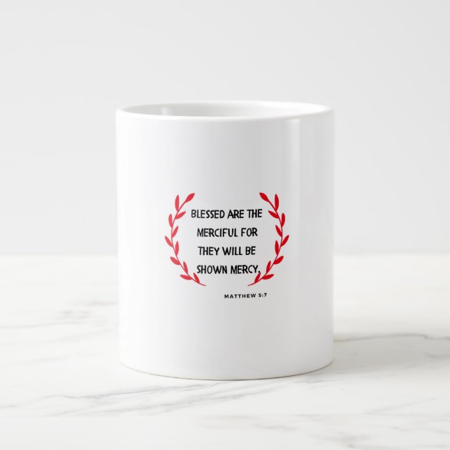 Grande Tasse Blessed Are The Merciful Christmas Mug (Devant)