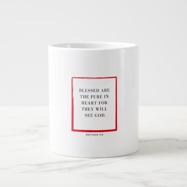 Grande Tasse Blessed Are The Pure In Heart Christmas Mug (Devant)