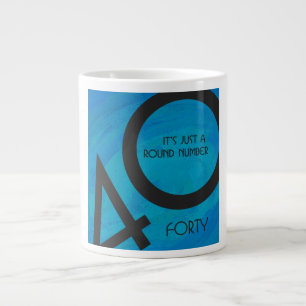 Grande Tasse Bleu 40 Anniversaire