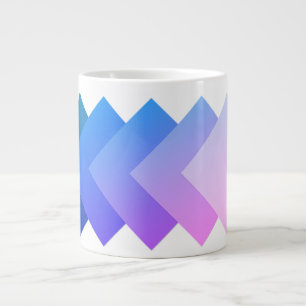 Grande Tasse Bleu à rose Fade