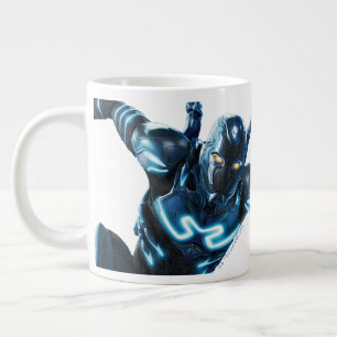 Grande Tasse Bleu Beetle Leaping Caractère Art