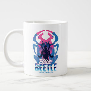 Grande Tasse Bleu Beetle Rétrowave contre graphique
