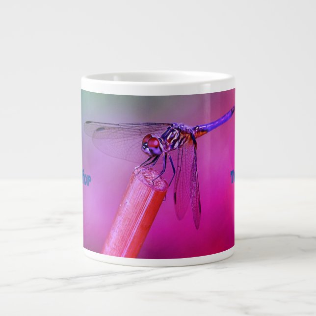 Grande Tasse Bleu Poupée Inspirant (Devant)