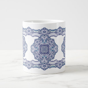 Grande Tasse Bleu thermique Tumbler inspiré de la Chine