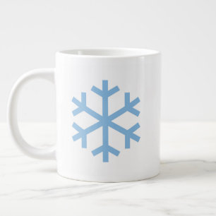 Grande Tasse Blue Snowflake Noël Giant Café Mug