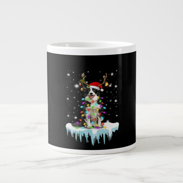 Grande Tasse Boder Colline Reindeer Noël présent (Devant)