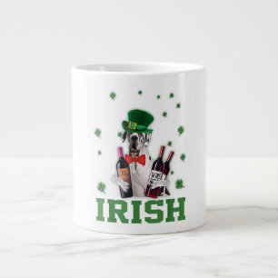 Grande Tasse Boire Avec Un Shamrock Irlandais Super Dane Lucky
